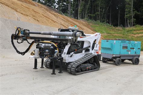 rotary drill skid steer|word rock skid steer attachment.